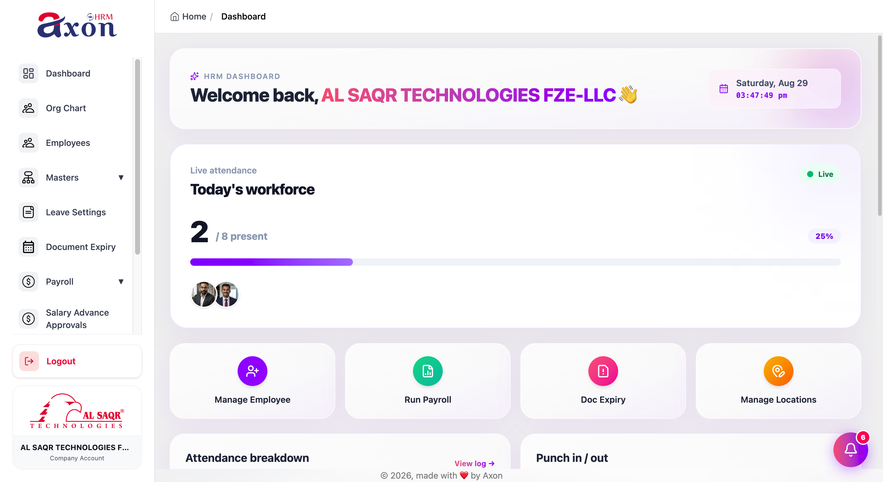 Axon HRMS — HR & Payroll Software