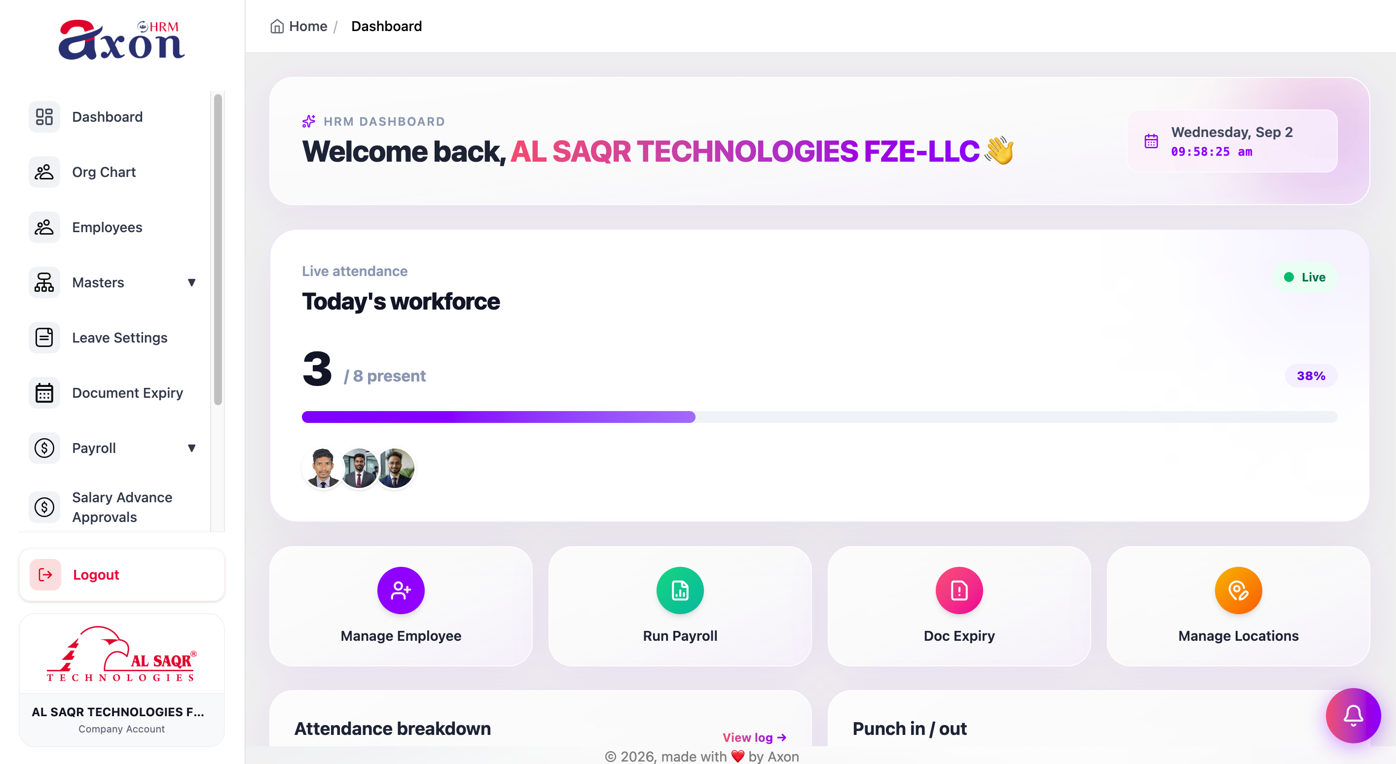 APPVIX ERP dashboard